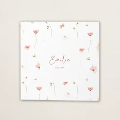 Faire-part Naissance Fille^Planet cards Jolies fleurs champêtres