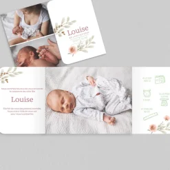 Faire-part Naissance Original | Faire-part Naissance Fille^Planet cards Jolies fleurs des champs