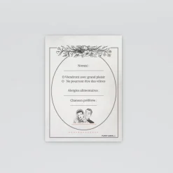 Coupon-réponse Mariage^Planet cards Journal ancien