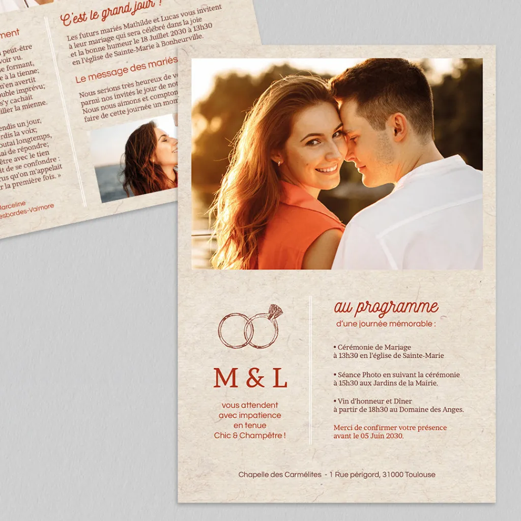 Faire-part Mariage Original^Planet cards Journal des Mariés