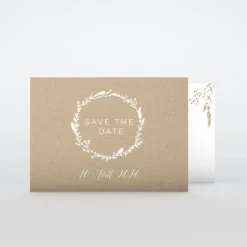 Save The Date^Planet cards Kraft champêtre
