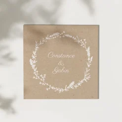 Faire-part Mariage Champêtre | Gamme Complète^Planet cards Kraft champêtre