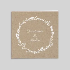 Faire-part Mariage Champêtre | Gamme Complète^Planet cards Kraft champêtre