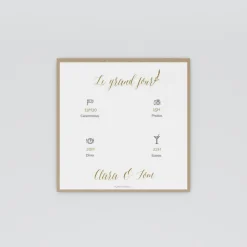 Programme De Mariage^Planet cards Kraft champêtre