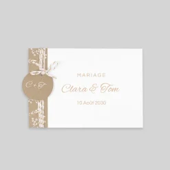 Faire-part Mariage Champêtre | Gamme Complète^Planet cards Kraft champêtre