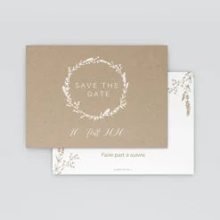 Save The Date^Planet cards Kraft champêtre