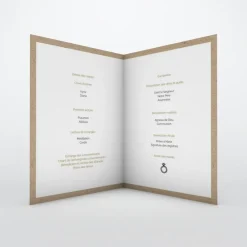 Livret De Messe Mariage^Planet cards Kraft champêtre