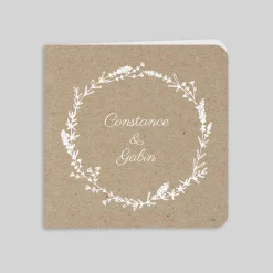 Faire-part Mariage Champêtre | Gamme Complète^Planet cards Kraft champêtre