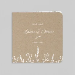 Faire-part Mariage Champêtre | Gamme Complète^Planet cards Kraft et Douceur Florale