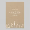 Faire-part Mariage Bohème | Faire-part Mariage Champêtre^Planet cards Kraft et Feuilles