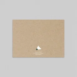 Faire-part Naissance Fille^Planet cards Kraft et Perce-neige