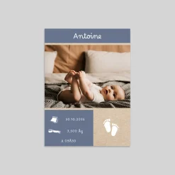 Faire-part Naissance Original | Faire-part Naissance Magnet^Planet cards Kraft Et Pieds