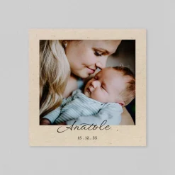 Faire-part Naissance Garçon^Planet cards Kraft minimaliste