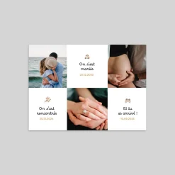 Faire-part Naissance Fille | Faire-part Naissance Garçon^Planet cards La chronologie du bonheur