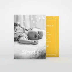 Carte Remerciement Naissance Classique^Planet cards La famille s'agrandit