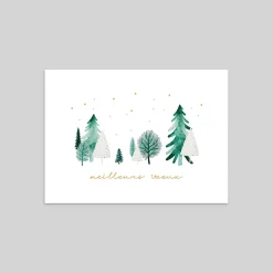 Carte De Vœux Nature^Planet cards La Forêt Hivernale