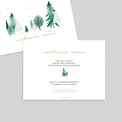 Carte De Vœux Nature^Planet cards La Forêt Hivernale