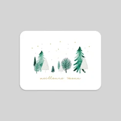 Carte De Vœux Nature^Planet cards La Forêt Hivernale