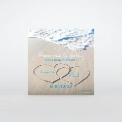 Save The Date^Planet cards La plage