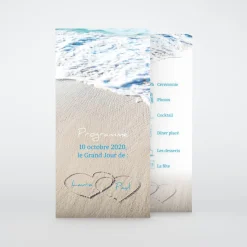 Programme De Mariage^Planet cards La Plage