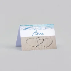 Marque-place Mariage^Planet cards La plage