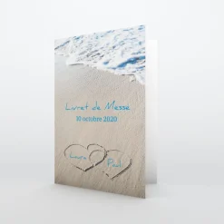 Livret De Messe Mariage^Planet cards La plage