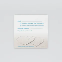 Coupon-réponse Mariage^Planet cards La plage
