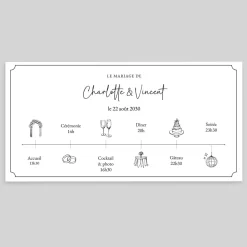 Faire-part Mariage Original | Gamme Complète^Planet cards La Timeline de Mariage