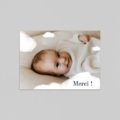 Carte Remerciement Baptême Animaux^Planet cards Lainage Nuage