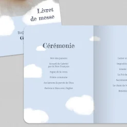 Livret De Baptême^Planet cards Lainage Nuage