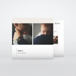 Carte Remerciement Naissance Classique^Planet cards L’Annonce Du Bonheur