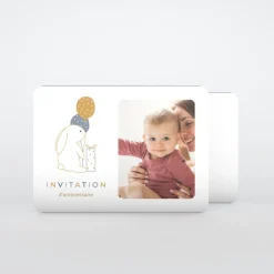 Carte Invitation Anniversaire Enfant Animaux | Carte Invitation Anniversaire Enfant Garçon^Planet cards Lapin Ballon