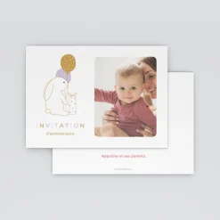 Carte Invitation Anniversaire Enfant Animaux | Carte Invitation Anniversaire Enfant Garçon^Planet cards Lapin Ballon