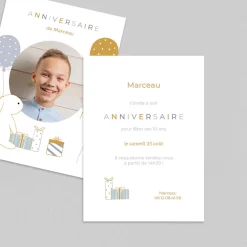 Carte Invitation Anniversaire Enfant Animaux | Carte Invitation Anniversaire Enfant Garçon^Planet cards Lapin Ballon