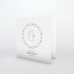 Faire-part Naissance Animaux | Faire-part Naissance Fille^Planet cards Lapin et Couronne Liberty