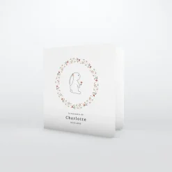 Faire-part Naissance Animaux | Faire-part Naissance Fille^Planet cards Lapin et Couronne Liberty