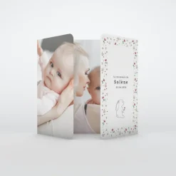 Faire-part Naissance Animaux | Faire-part Naissance Fille^Planet cards Lapin et Couronne Liberty
