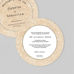 Faire-part Mariage Champêtre^Planet cards Le Bouchon de Mariage