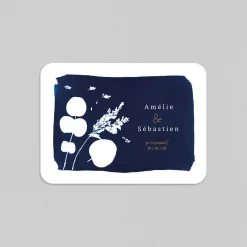 Faire-part Mariage Chic | Faire-part Mariage Original^Planet cards Le Cyanotype en Couronne