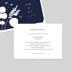 Faire-part Mariage Chic | Faire-part Mariage Original^Planet cards Le Cyanotype et Eucalyptus