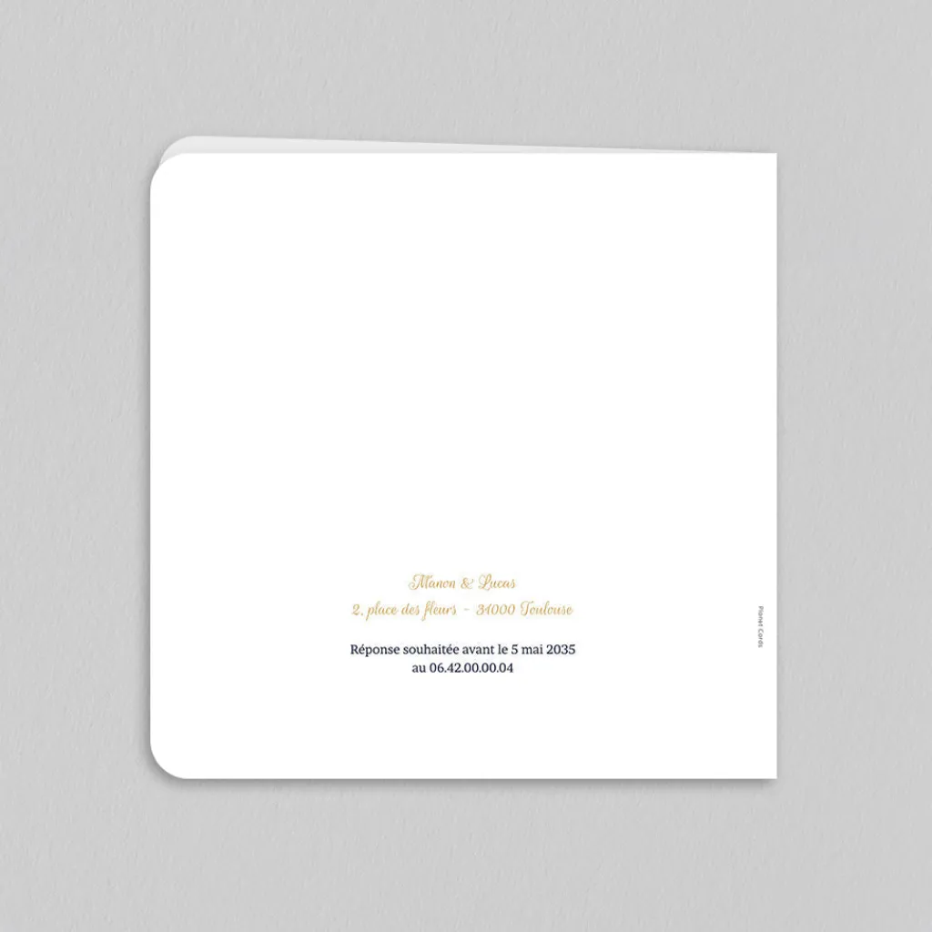 Faire-part Mariage Chic | Faire-part Mariage Original^Planet cards Le Cyanotype et Eucalyptus