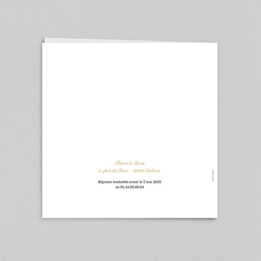 Faire-part Mariage Chic | Faire-part Mariage Original^Planet cards Le Cyanotype et Eucalyptus