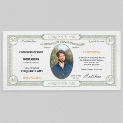 Carte Invitation Anniversaire Adulte Originale^Planet cards Le Dollar Américain