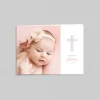 Faire-part Baptême Fille^Planet cards Le Liberty religieux