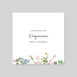 Programme De Mariage^Planet cards Le Printemps