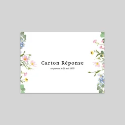 Coupon-réponse Mariage^Planet cards Le Printemps