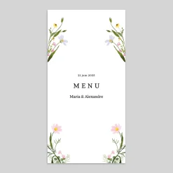 Menu De Mariage^Planet cards Le Printemps