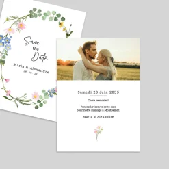 Save The Date^Planet cards Le Printemps