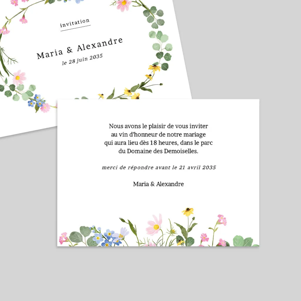 Carte D'invitation Mariage^Planet cards Le Printemps