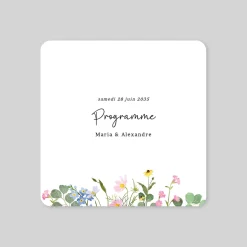 Programme De Mariage^Planet cards Le Printemps
